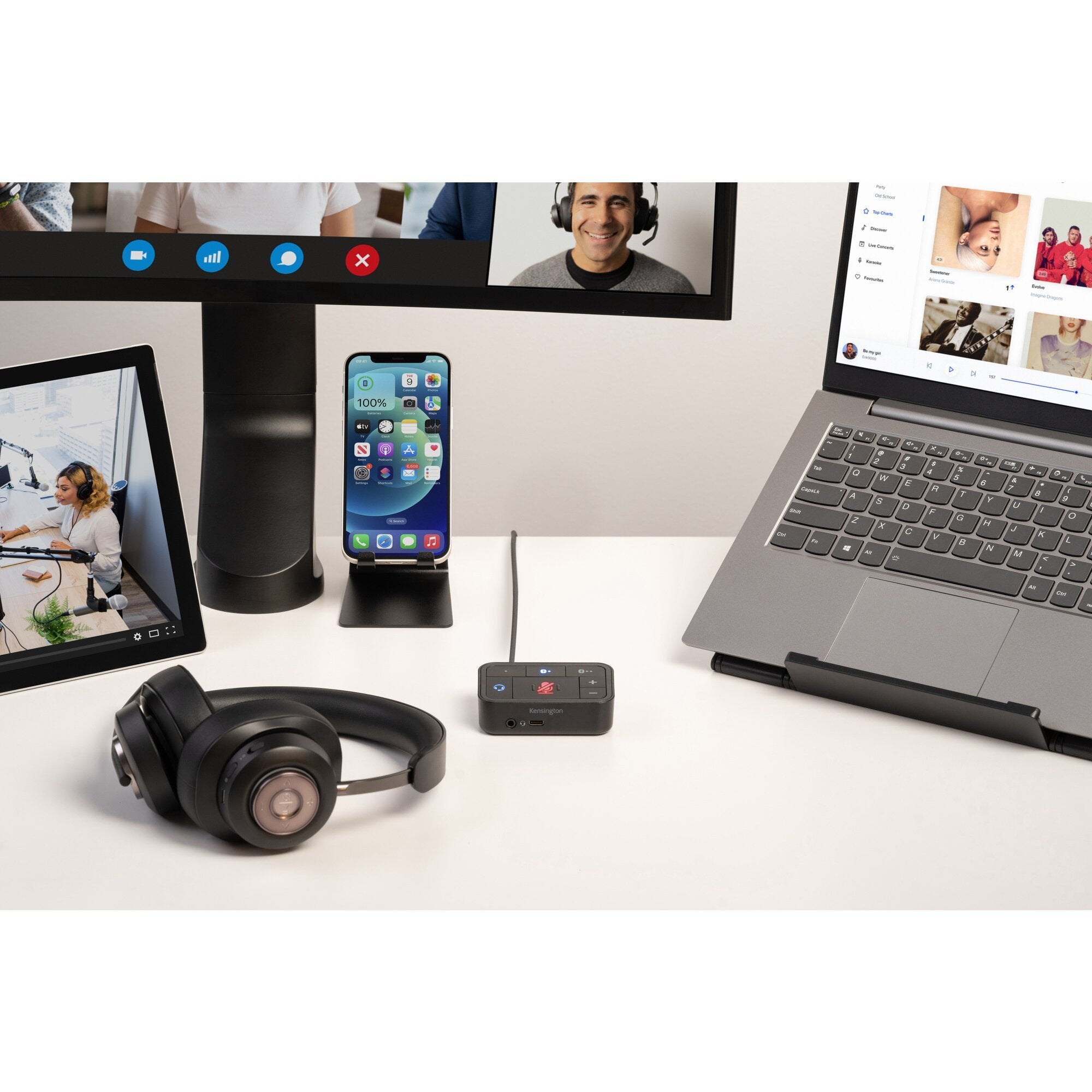 EAN 0085896834526 - Kensington H3000 Inalámbrico Diadema Juego USB Tipo C Negro imagen 17