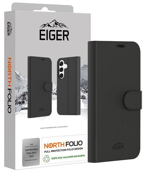 Eiger North Folio Case Galaxy S25 Schwarz