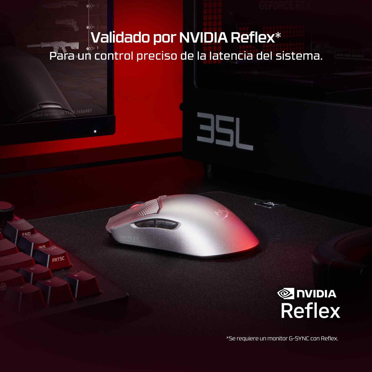 EAN 197961217414 - HyperX Pulsefire Haste 2 S Wireless Navy Gaming Mouse ratón Juego Ambidextro RF Wireless + Bluetooth + USB imagen 6