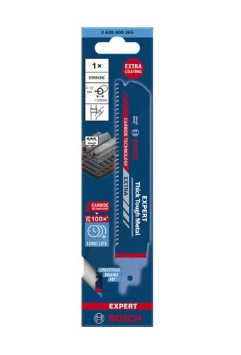 Hoja De Sierra De Sable Bosch Professional Expert 'Thick Tough Metal' S 955 Chc Longitud 150 Mm 2608900365
