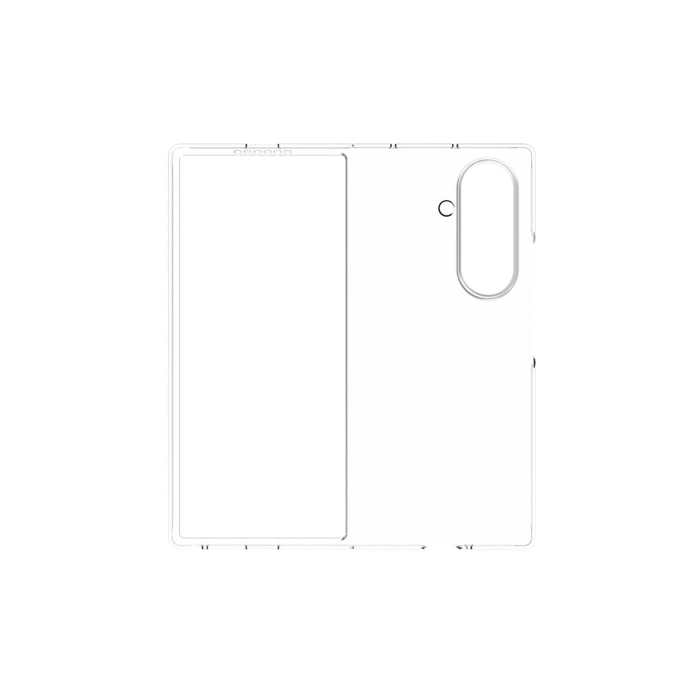 Infinite (Grs) Paris Z Fold7  Galaxy Clear Cover. Material: