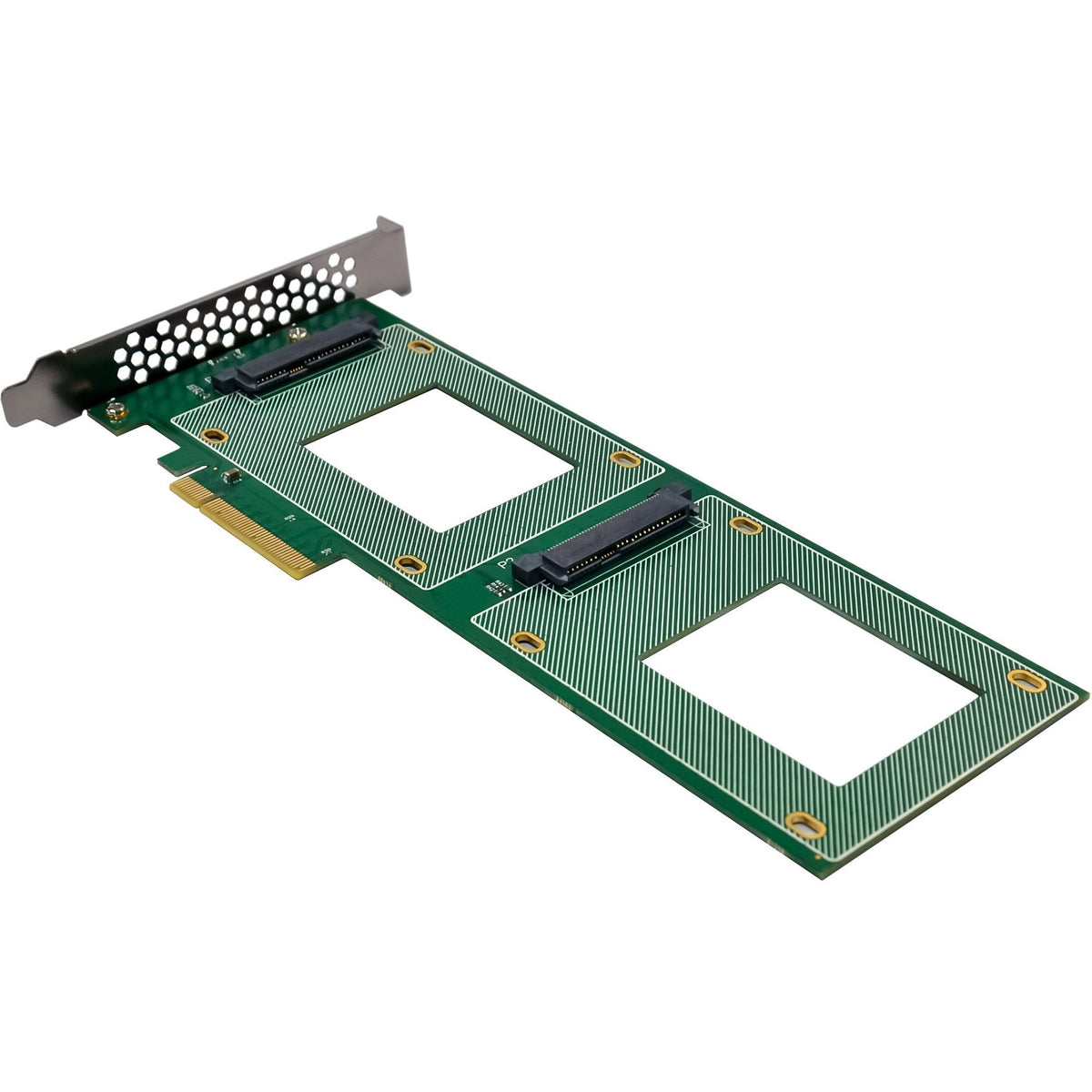 Inline Pcie Tarjeta A 2x Interno U.2 Nvme Sff-8639  Bifurcation - Pcie X8 - Schmal