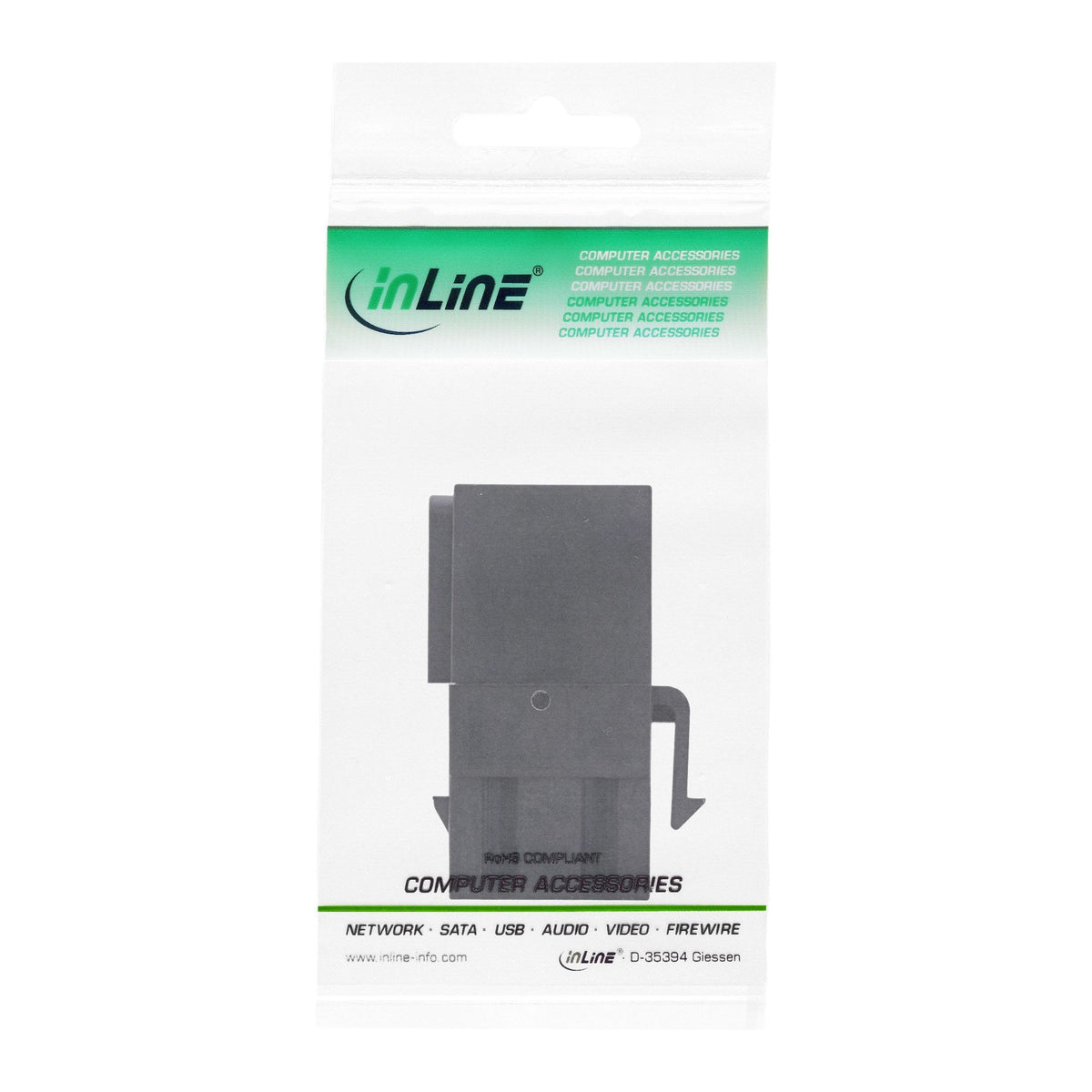 Módulo Snap-In Inline Usb 3.0, Usb-A F/F, Ángulo De 90°, Carcasa Negra
