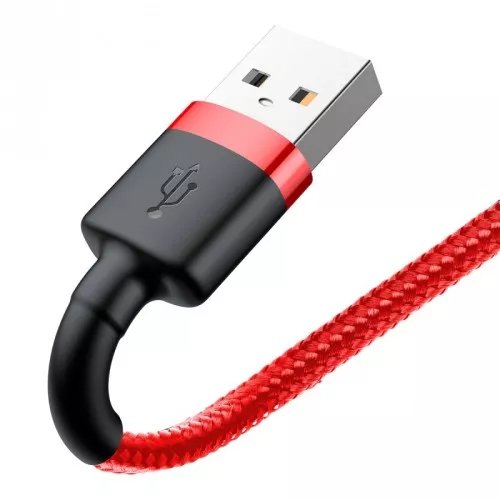 Cable De Carga / Datos Baseus Cafule Usb A Lightning 1.5a 2m, Rojo