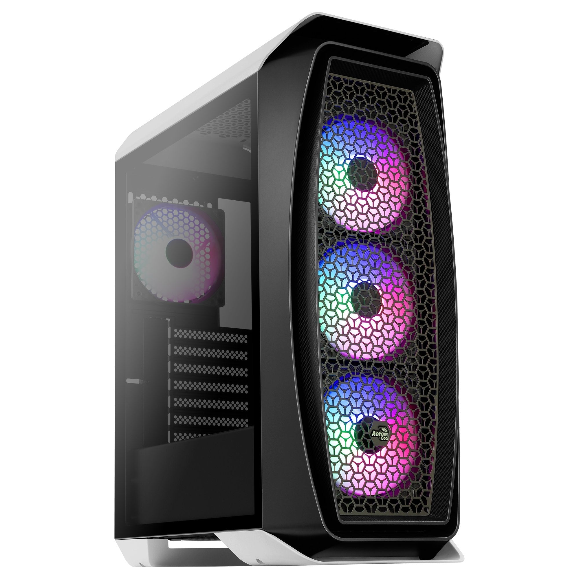 Caja Gaming Semitorre Aerocool Aero One Frost Blanco