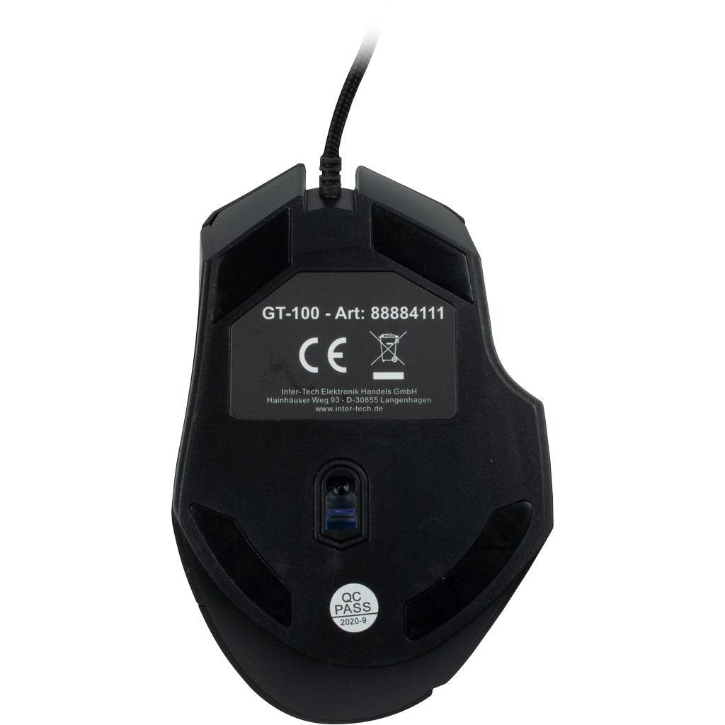 Inter-Tech Raton Gaming Gt-100 Rgb Con Cable Usb Negro Retail
