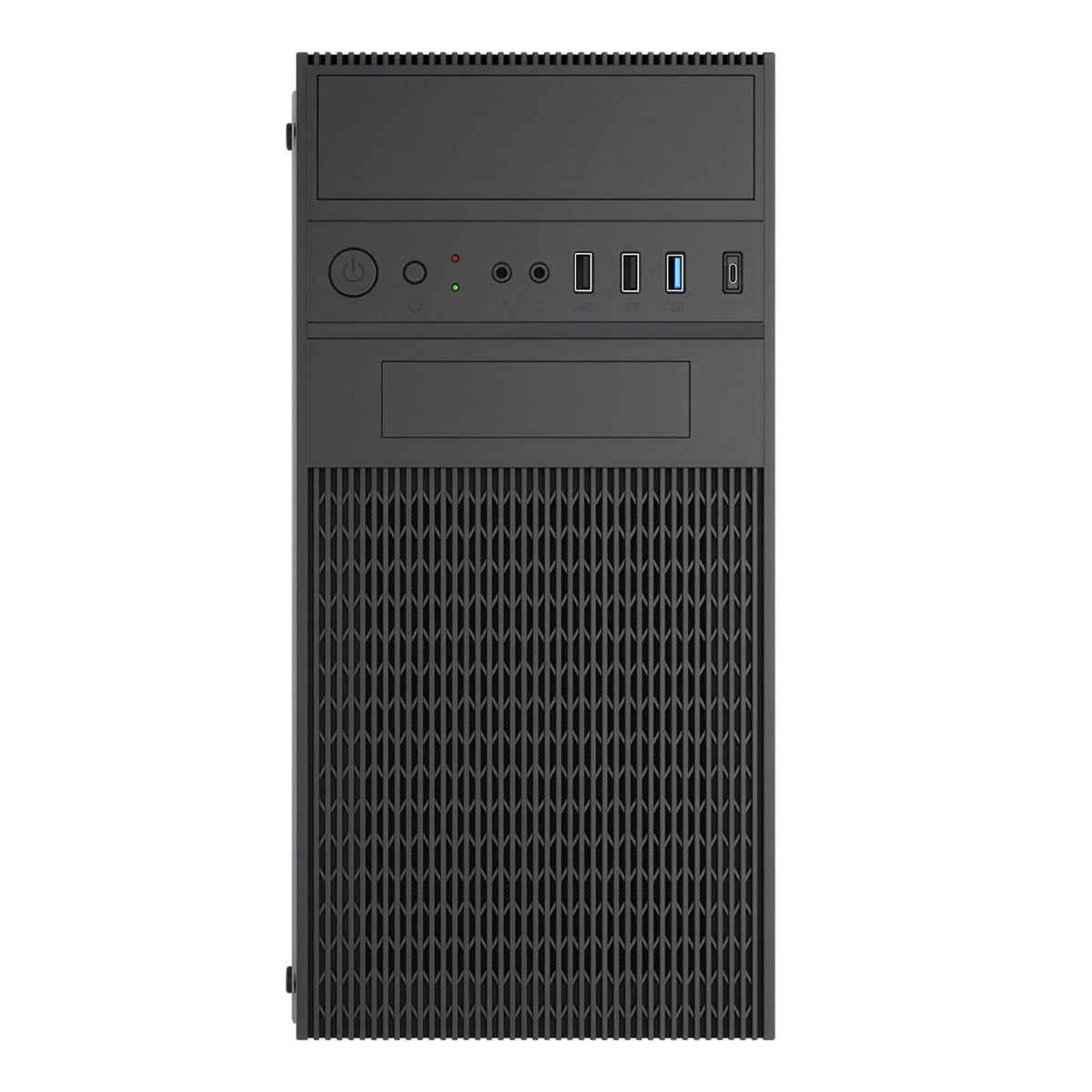 Akyga Micro Atx Case Ak19bk Usb-C + Usb 3.0 + 2x Usb 2.0 Negro W O Psu
