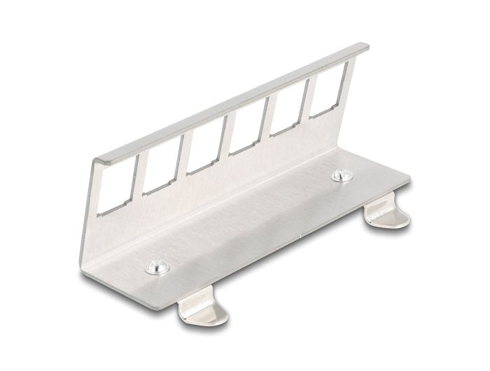 Delock Keystone Metall Halterung 6 Port Für Hutschiene