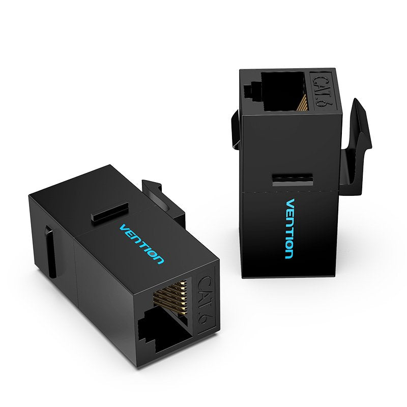 Adaptador Conector Rj45 Ipgb0-5 Cat6 Utp Rj45 Hembra Rj45 Hembra 5 Uds Negro