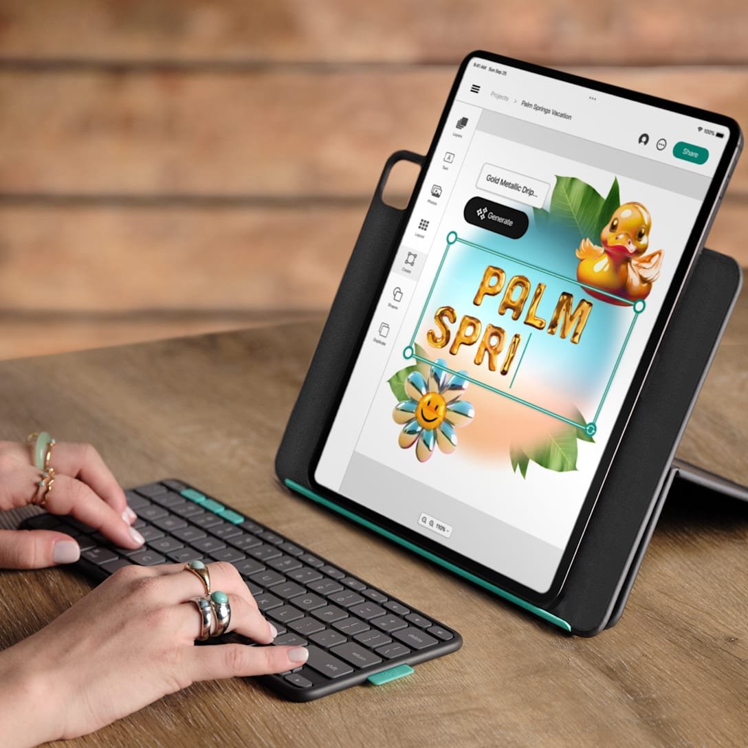 EAN 5099206131514 - Logitech Flip Folio QWERTY Español Bluetooth Grafito imagen 2