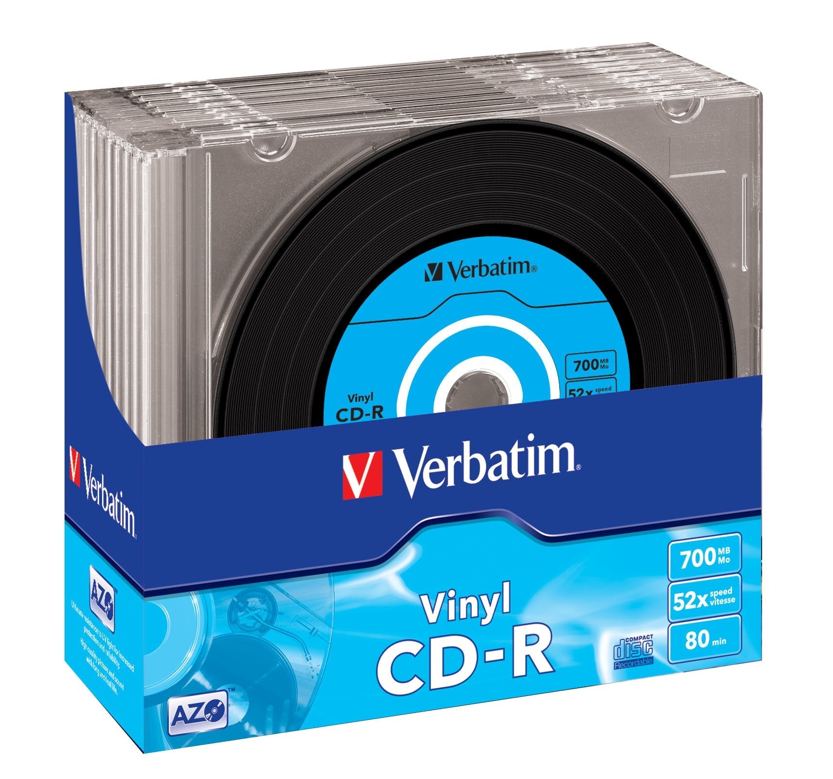 Verbatim Cd-R Azo Data Vinyl 700 Mb 10 Pieza(S) 43426