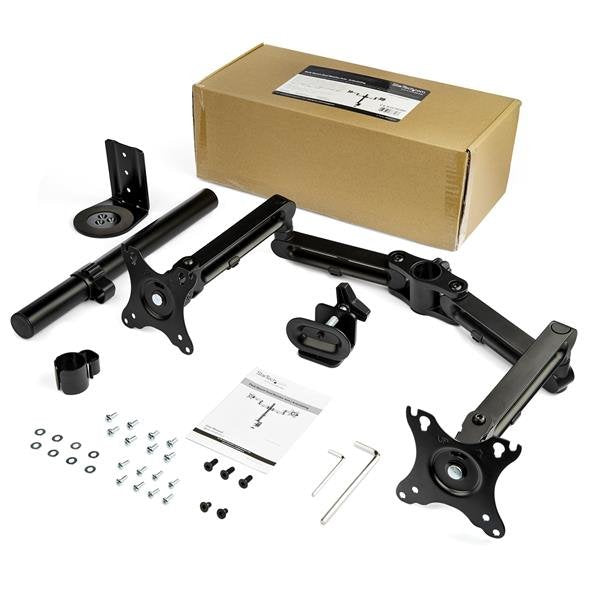 EAN 0065030887533 - StarTech.com ARMDUAL3 soporte para monitor 81,3 cm (32") Escritorio Negro imagen 8