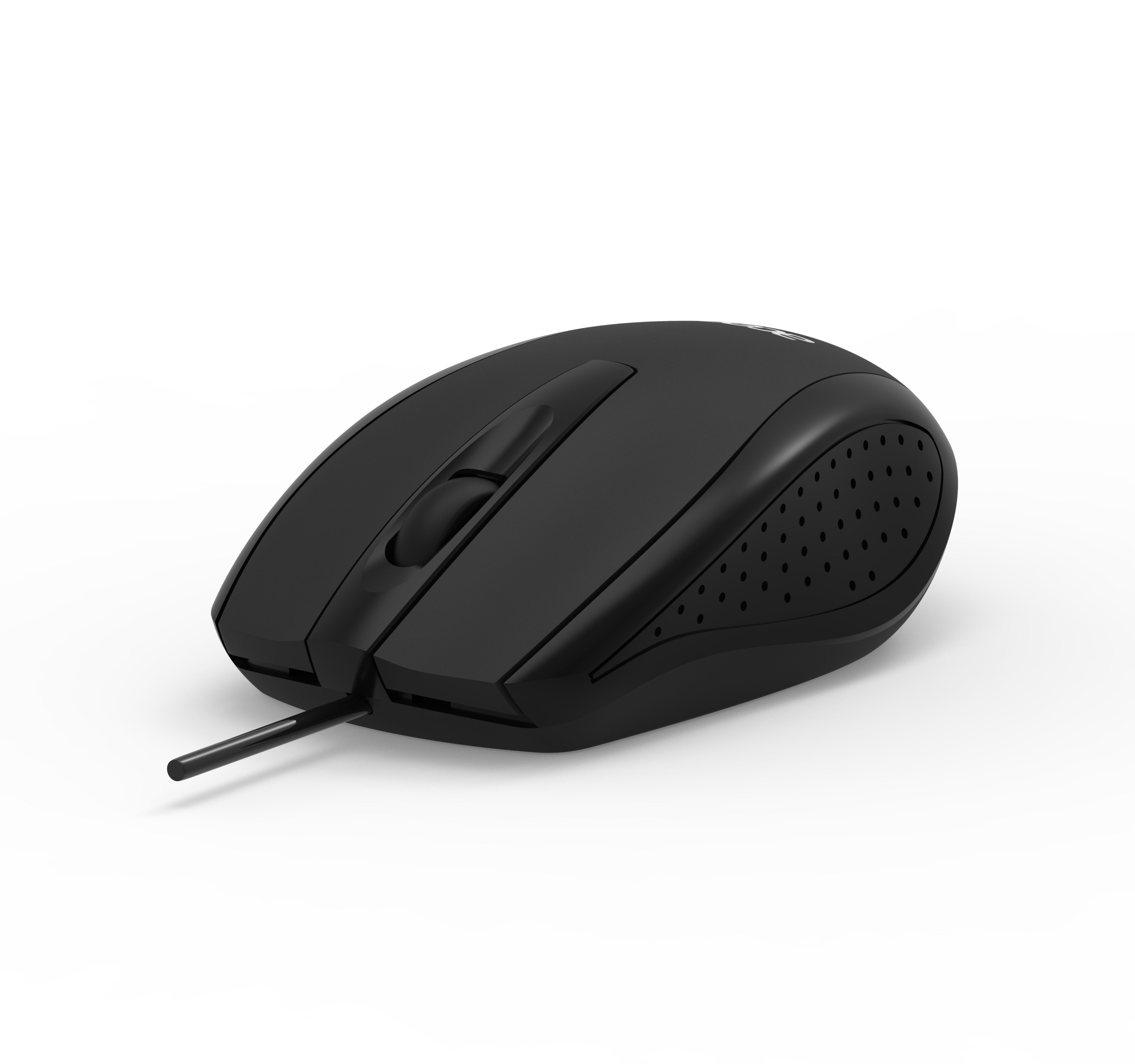 Raton Acer Con Cable Usb Optical Negro, Hlk Pack