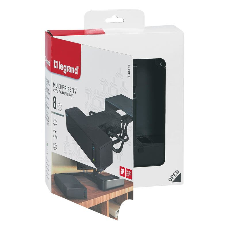 EAN 3414971942820 - Legrand 049430 base múltiple 2 m 8 salidas AC Interior Negro imagen 10