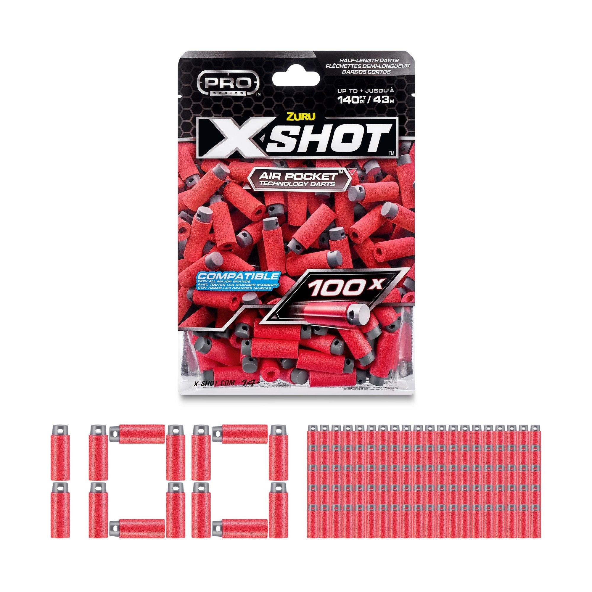 Zuru Zuru Xshot - Skins Nachfüllpackung 100 Half-Darts 36601