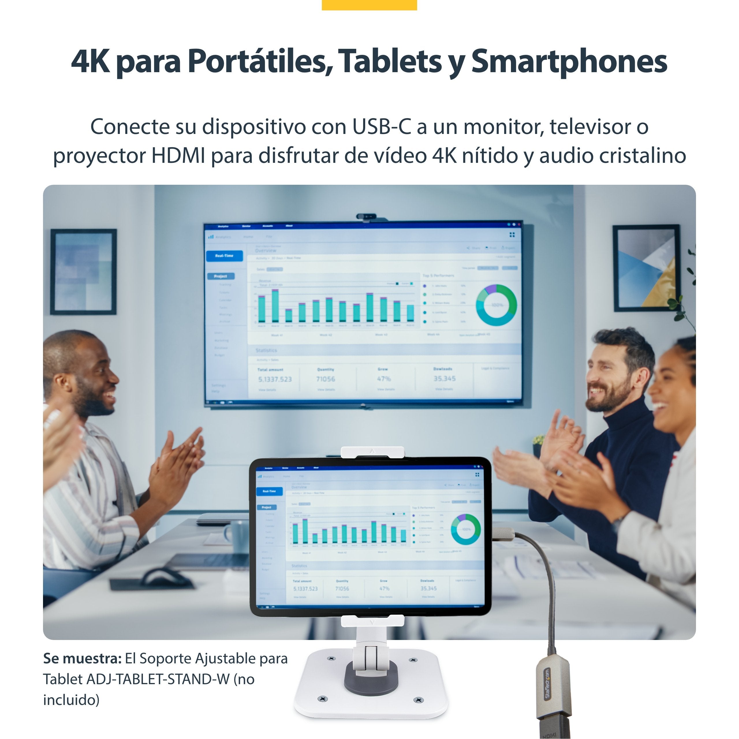 EAN 0065030893787 - StarTech.com USBC-HDMI-CDP2HD4K60 Adaptador gráfico USB 4096 x 2160 Pixeles Gris imagen 9