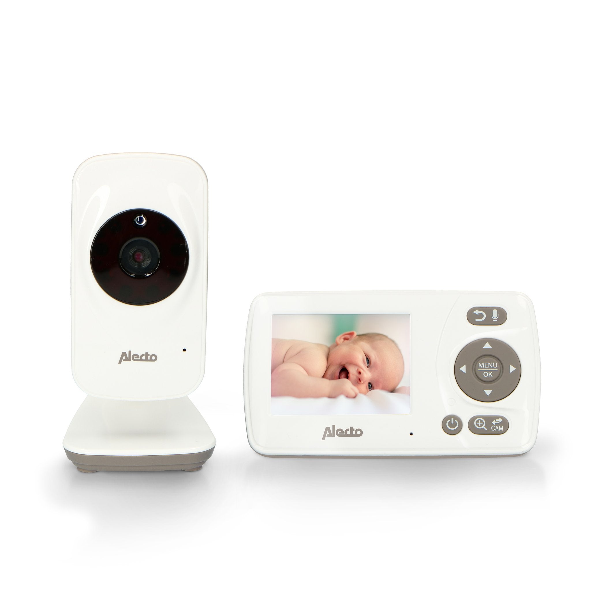 EAN 8712412585823 - Alecto DVM-71 video-monitor para bebés Gris pardo, Blanco imagen 6
