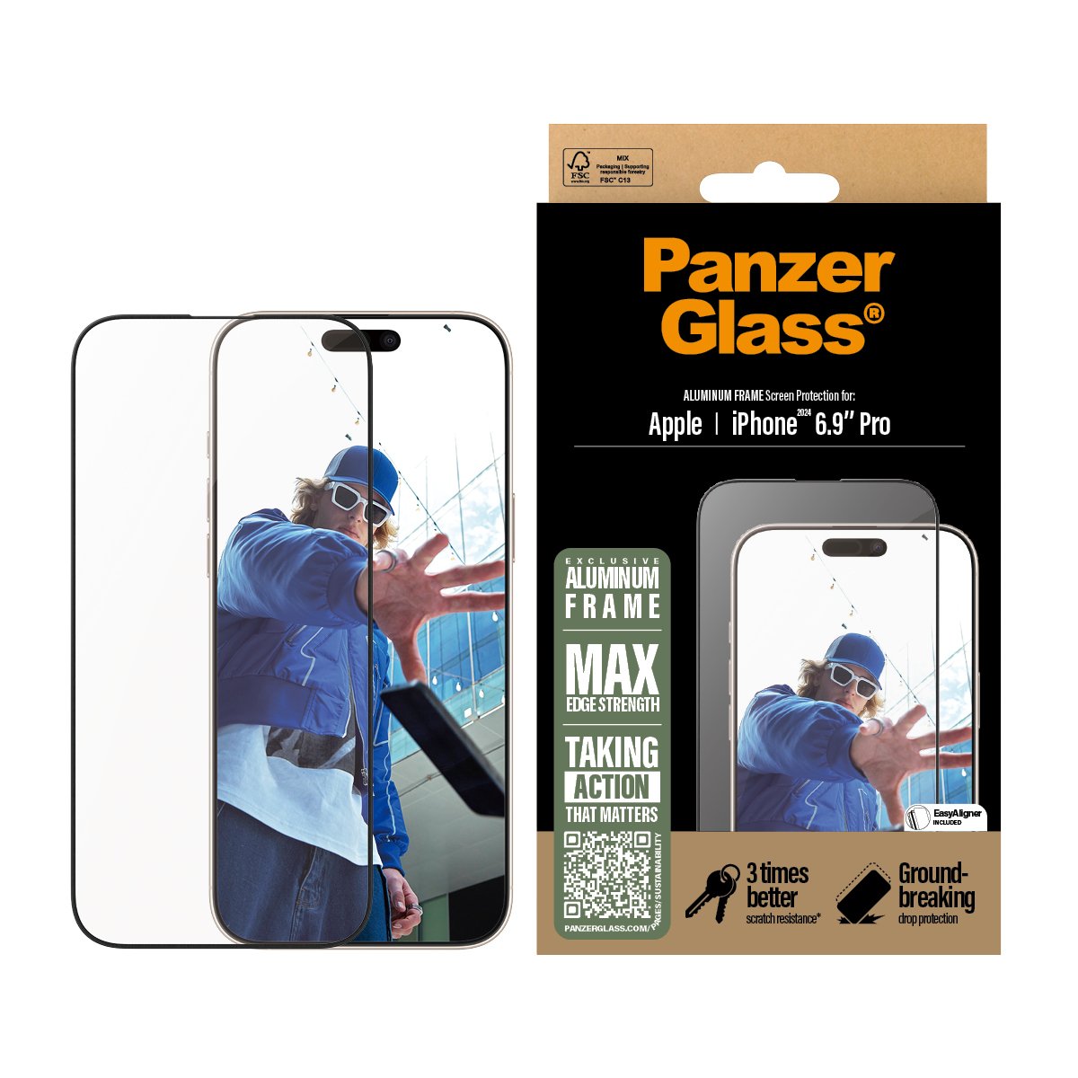 EAN 5715685002281 - PanzerGlass PG Scrn Alu Frame iPhone 16P 6.9Inch UWF imagen 4
