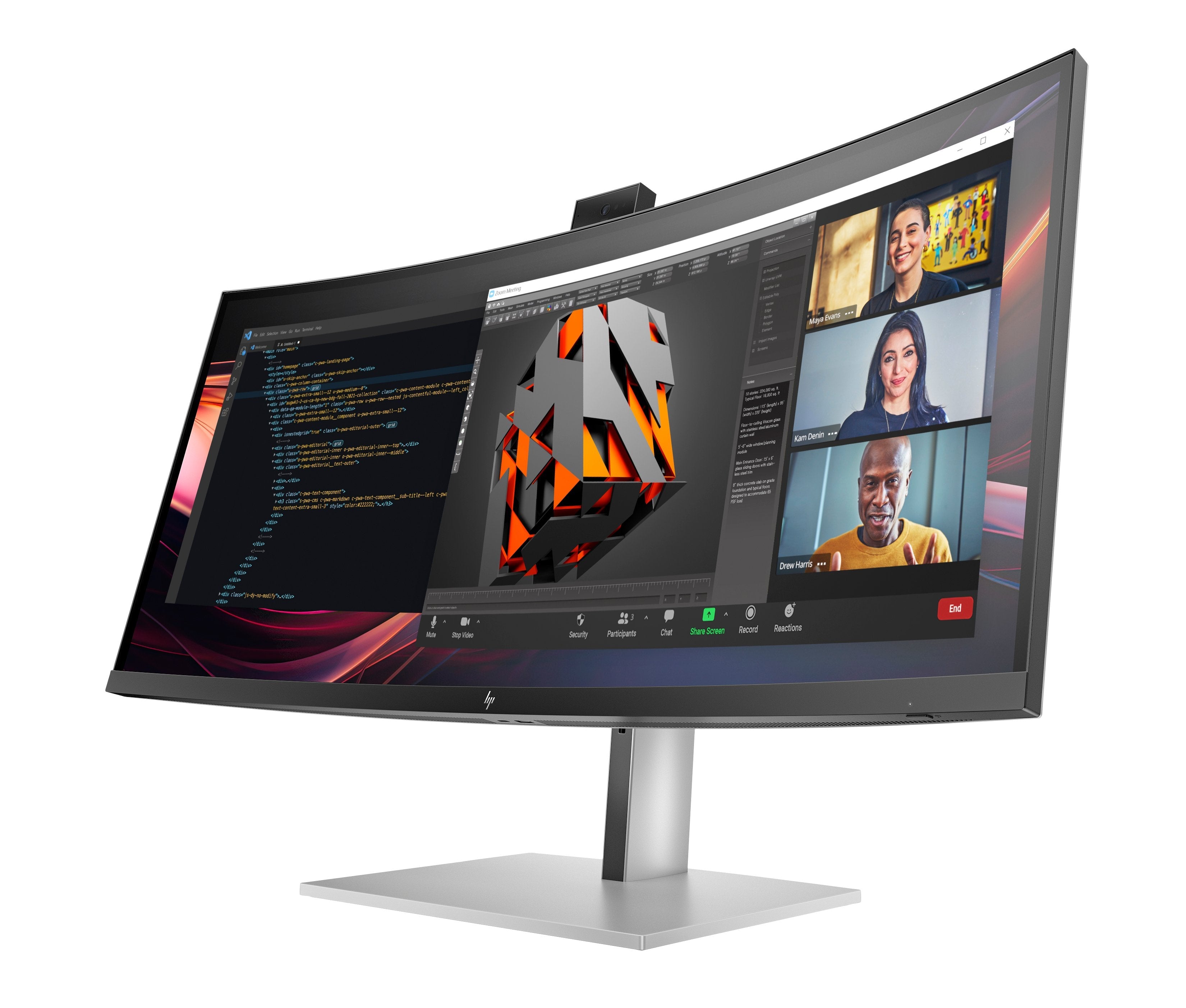 EAN 5715063476598 - HP Series 7 Pro 734pm pantalla para PC 86,4 cm (34") 3440 x 1440 Pixeles Wide Quad HD LCD Plata imagen 10