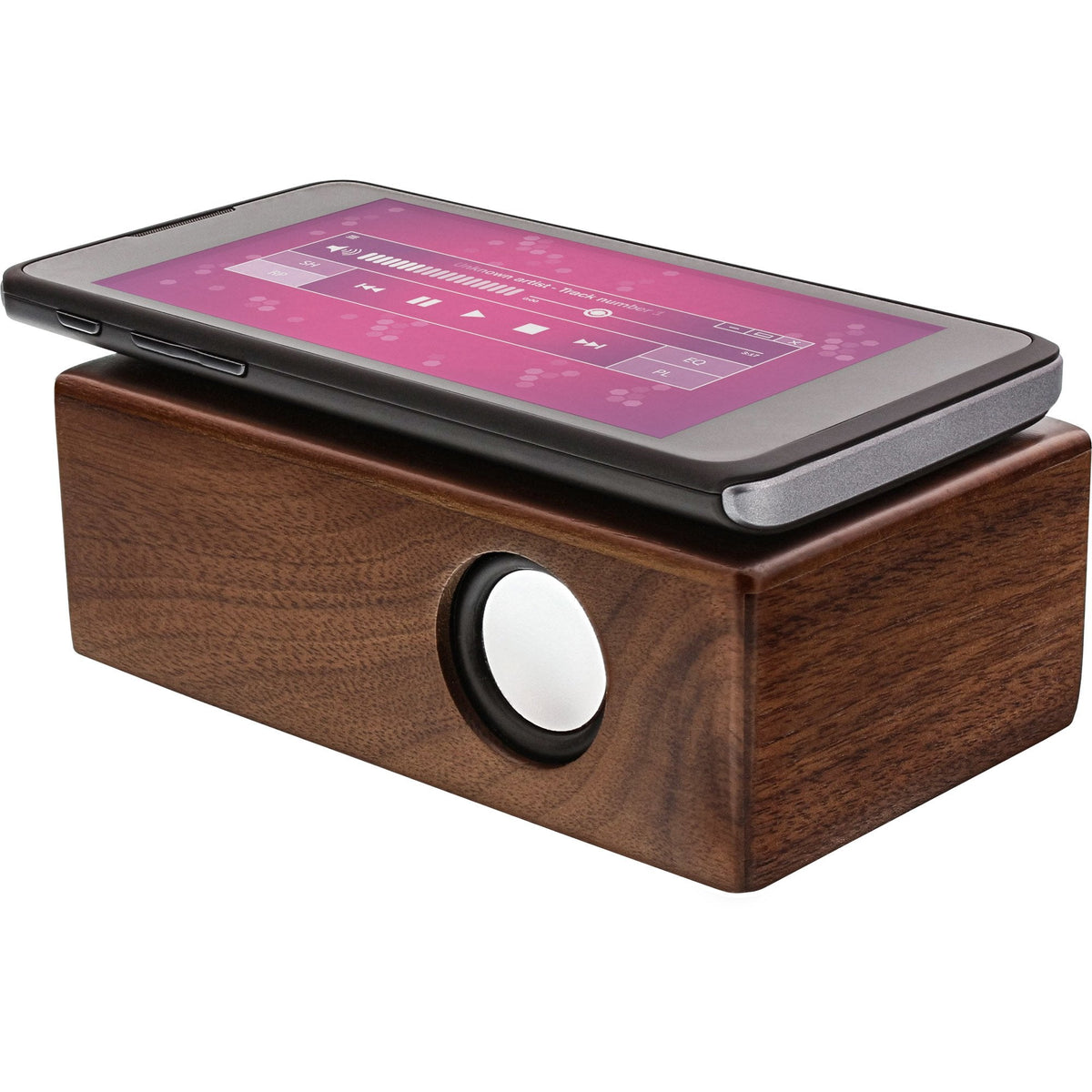 Altavoz Inline "Woodbrick" En Caja De Madera De Nogal Real
