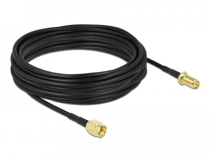 Delock Cable De Antena Rp-Sma Macho A Rp-Sma Hembra Lmr/Cfd100 10 M Low Loss