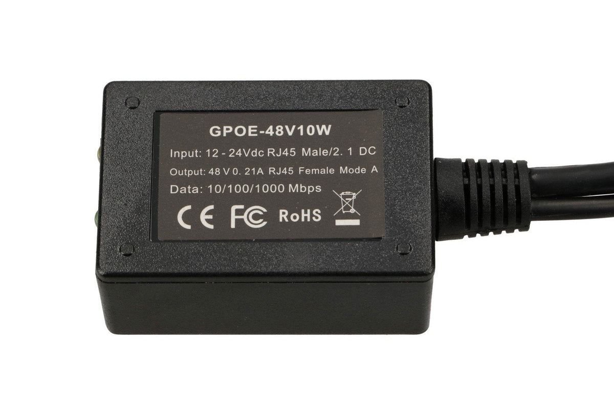 Extralink 1 Port Gigabit Poe Injector With 10-30v To 48v Inverter Ethernet Rápido, Gigabit Ethernet