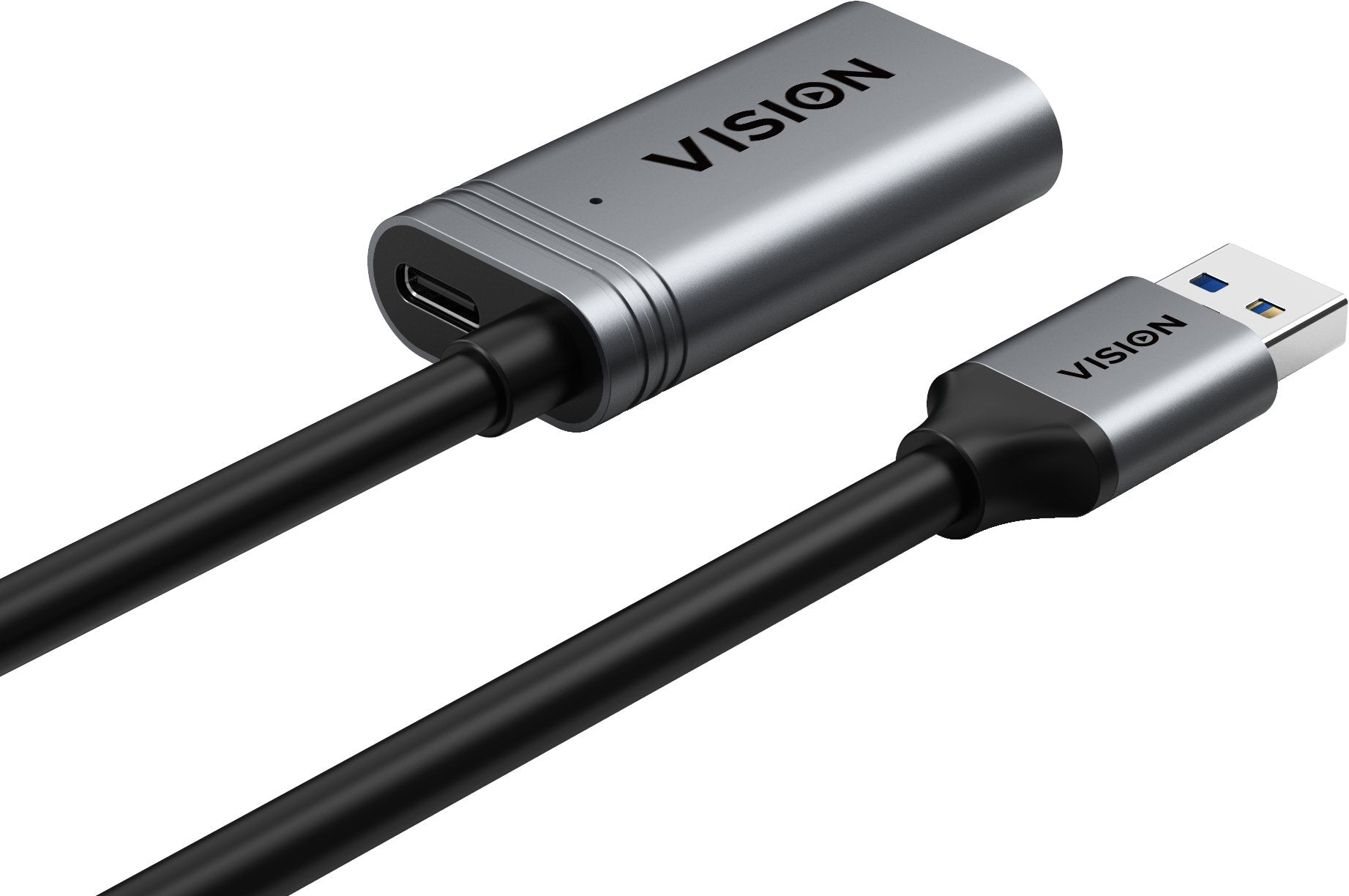 Vision Cable Alargador Usb Usb Tipo A (H) A Usb Tipo A (M) Usb 3.0 5 M Negro