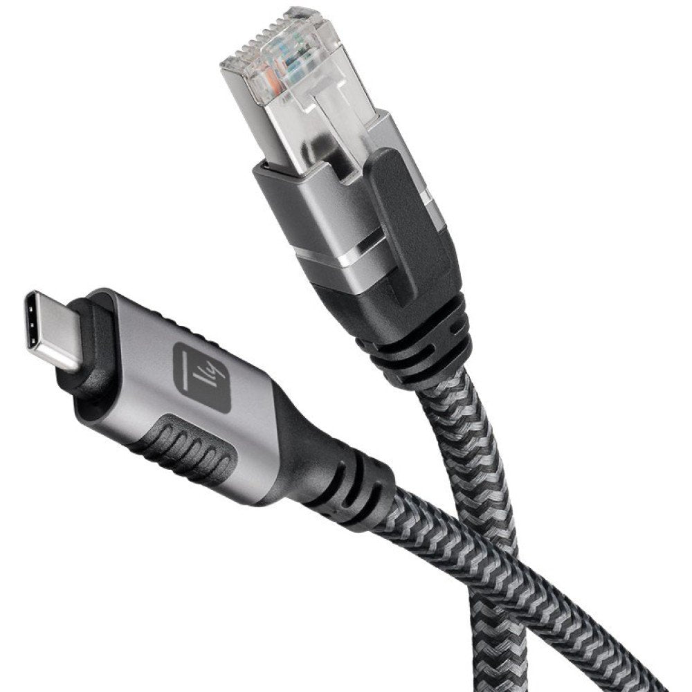 EAN 8059018369700 - Techly ICOC U3C-RJ45-010 cable de red Plata, Negro 1 m Cat6 F/UTP (FTP) imagen 4