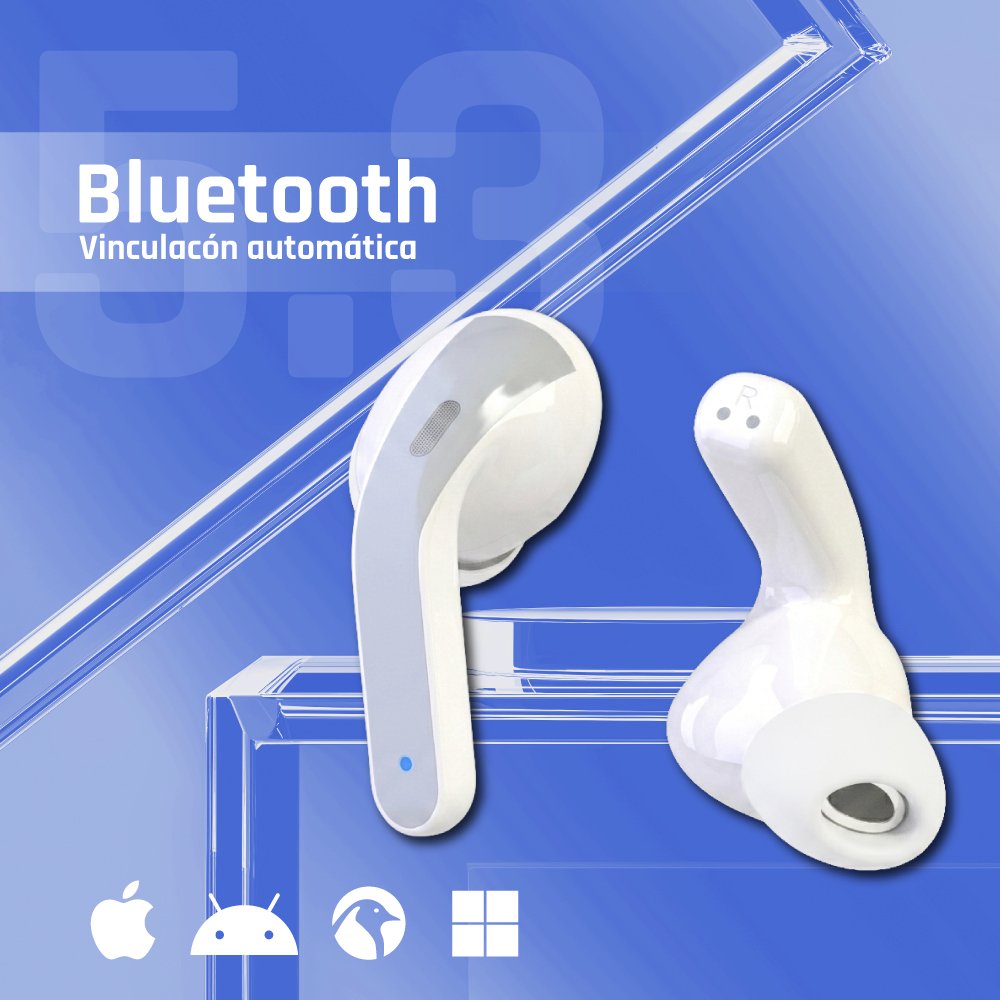 EAN 8435364319352 - iggual True Sound True Wireless Stereo (TWS) Dentro de oído Llamadas/Música Blanco imagen 4