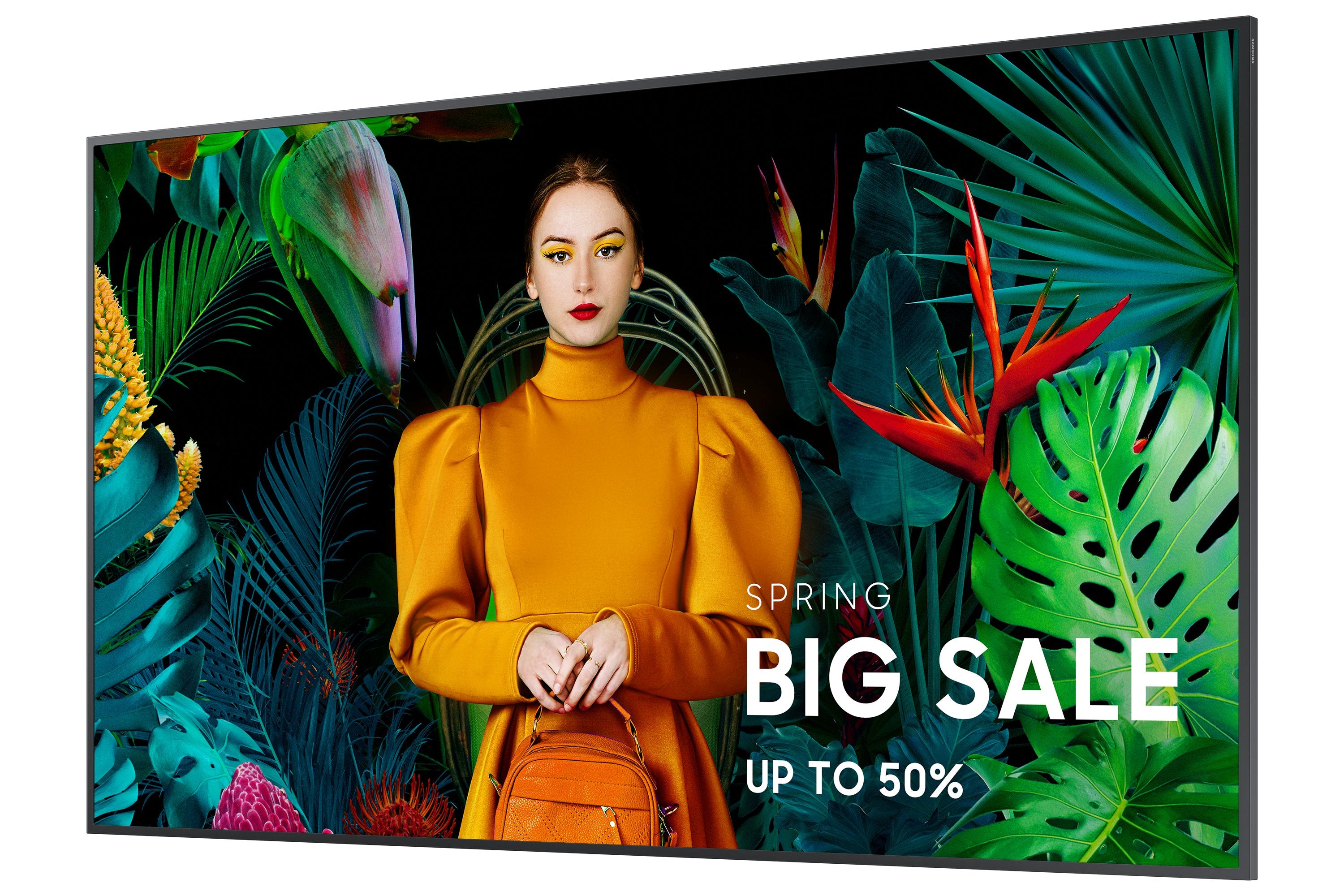 EAN 8806094991758 - Samsung QB50C Pantalla plana para señalización digital 127 cm (50") LCD Wifi 350 cd / m² 4K Ultra HD Negr imagen 3