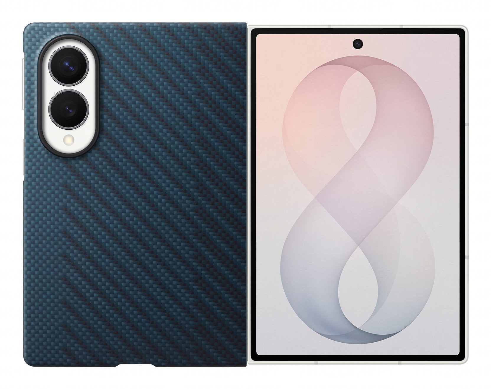 Funda Carbon Magnet H8 Blue