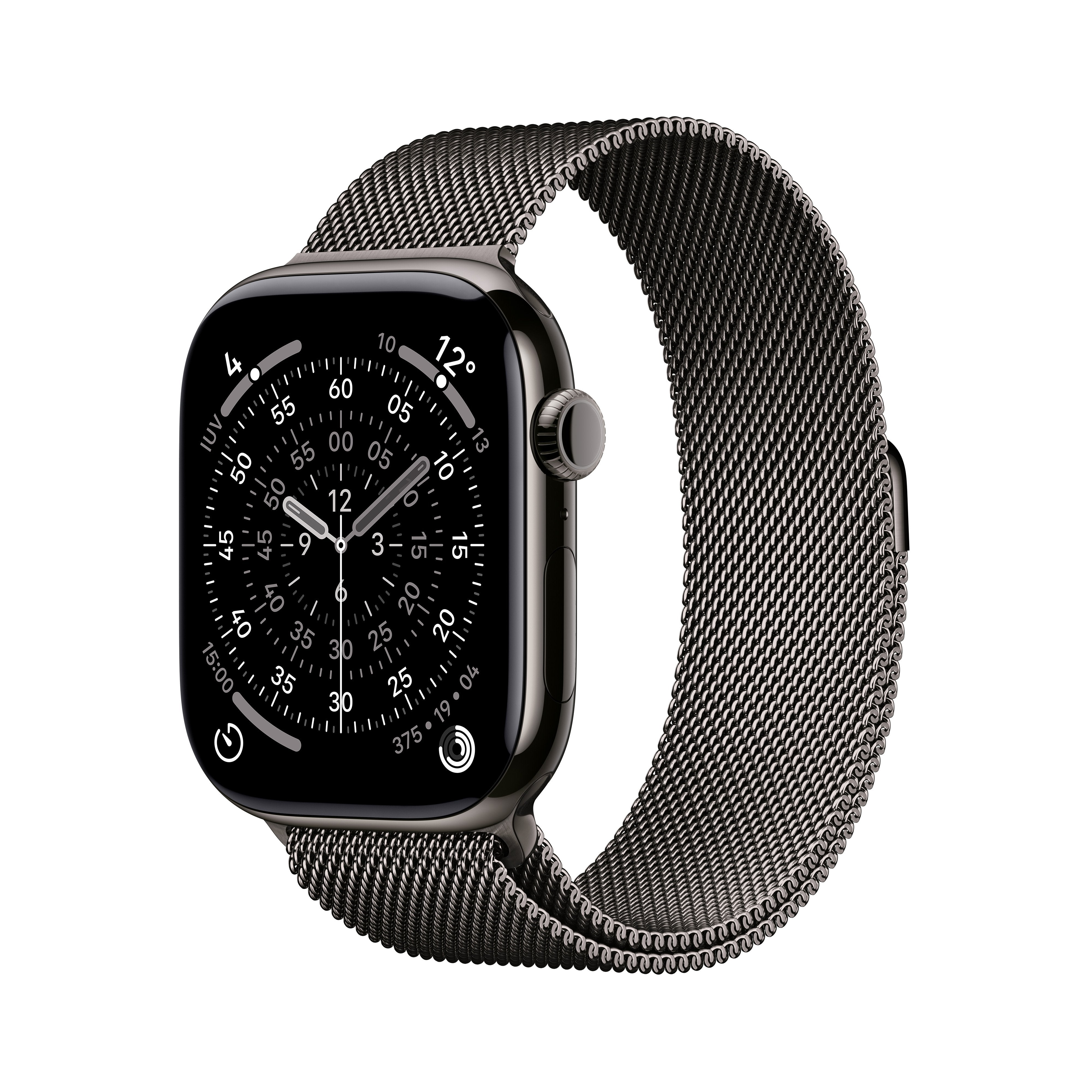 Apple Watch S11 Titan Schiefer Cellular 46mm (Milanaise Armband Schiefer) M L