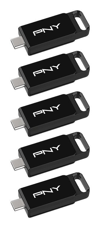 Usb-Mick 64gb Pny Elite Usb 3.2 Type-C 5-Pack Retail