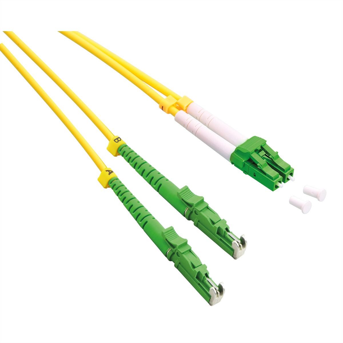 Roline Lwl-Cable Duplex 9 125m Os2, Lsh Lc, Apc Schliff, Lsoh, Gelb, 5 M
