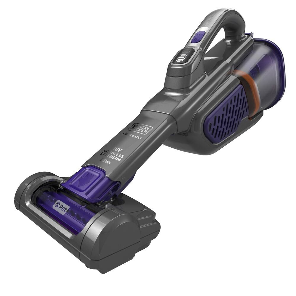 EAN 5035048712825 - Black & Decker BHHV520BFP aspiradora de mano Negro, Violeta Sin bolsa imagen 3