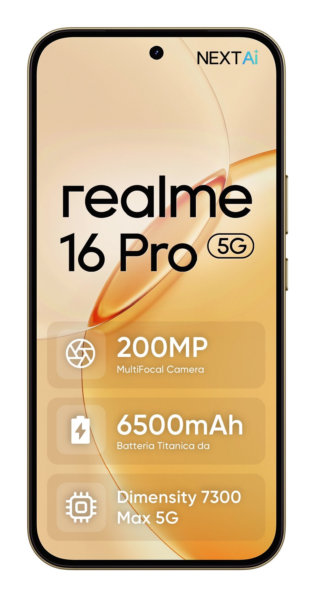 EAN 6941764485020 - realme 16 Pro 17,3 cm (6.8") SIM doble 5G 8 GB 256 GB 6500 mAh Oro imagen 2