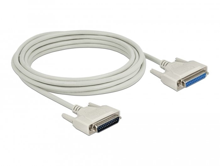 Delock Serielles Cable D-Sub 25 Stecker Zu Buchse 5 M