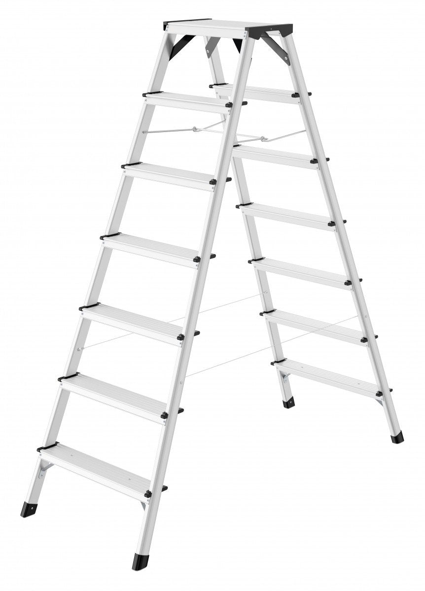 Hailo D60 Standardline 2x7 Steps Double-Sided Ladder