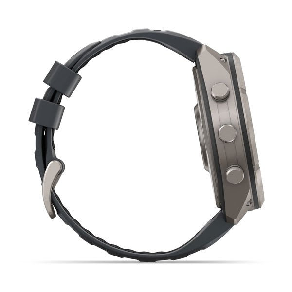 Garmin Fenix 9 Pro Inreach Lte 47mm Titanio Con Correa De Silicona En Gris