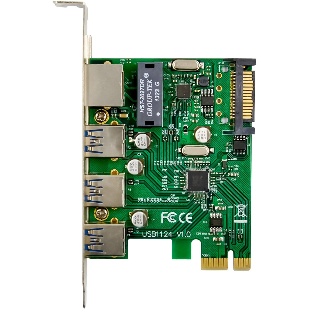Inline Combokarte Gigabit Red Y Usb 3.2 Gen.1 - 1x Rj45 - 3x Usb-A