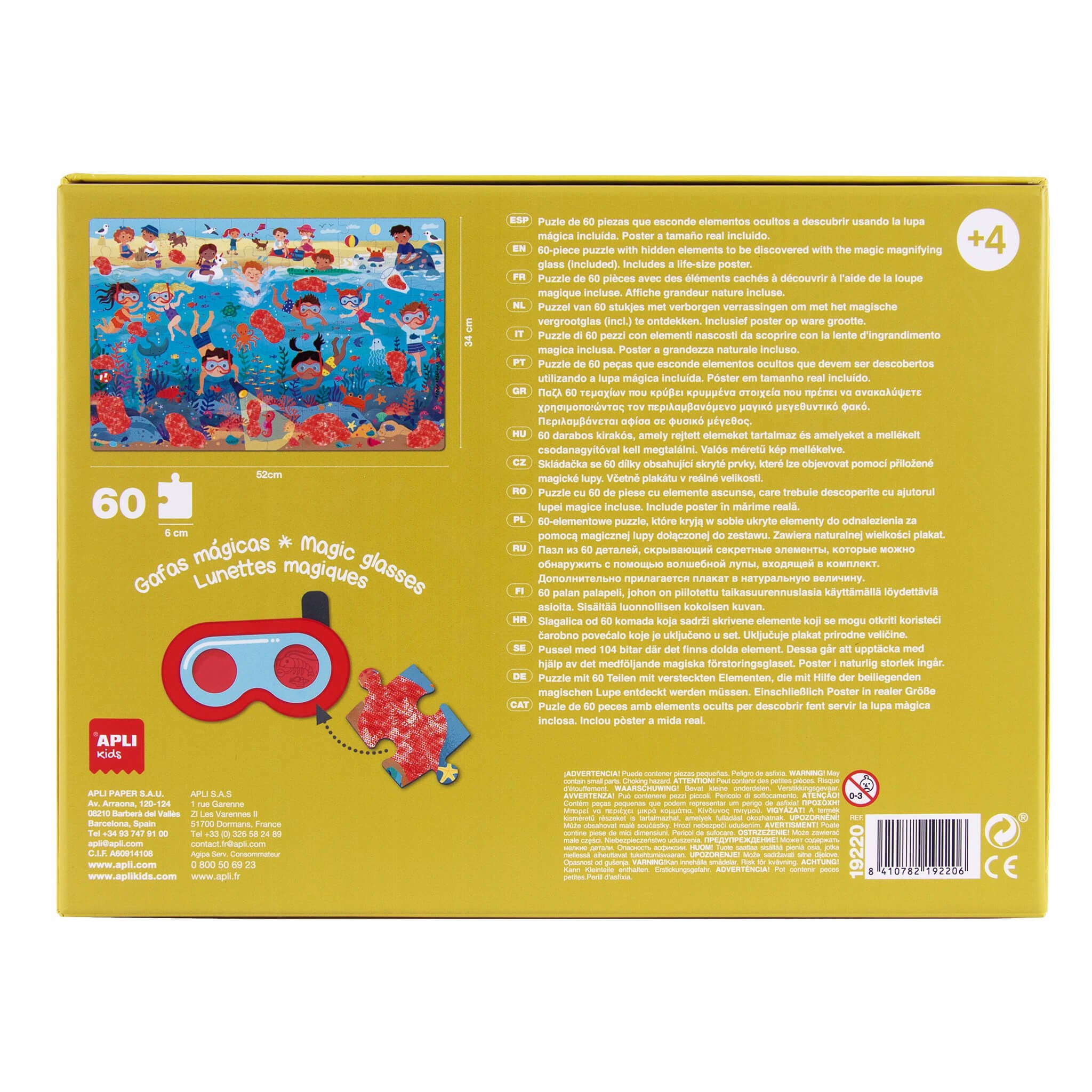 EAN 8410782192206 - APLI Kids 19220 puzzle Puzzle rompecabezas 60 pieza(s) Niños imagen 2