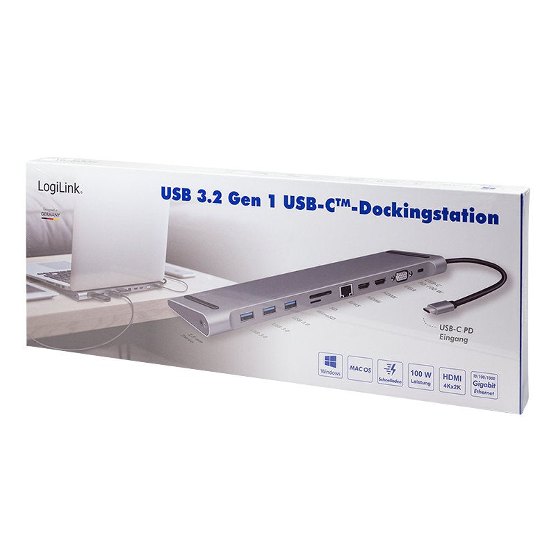 EAN 4052792062847 - LogiLink UA0373 base para portátil y replicador de puertos Alámbrico USB 3.2 Gen 1 (3.1 Gen 1) Type-C Alu imagen 9