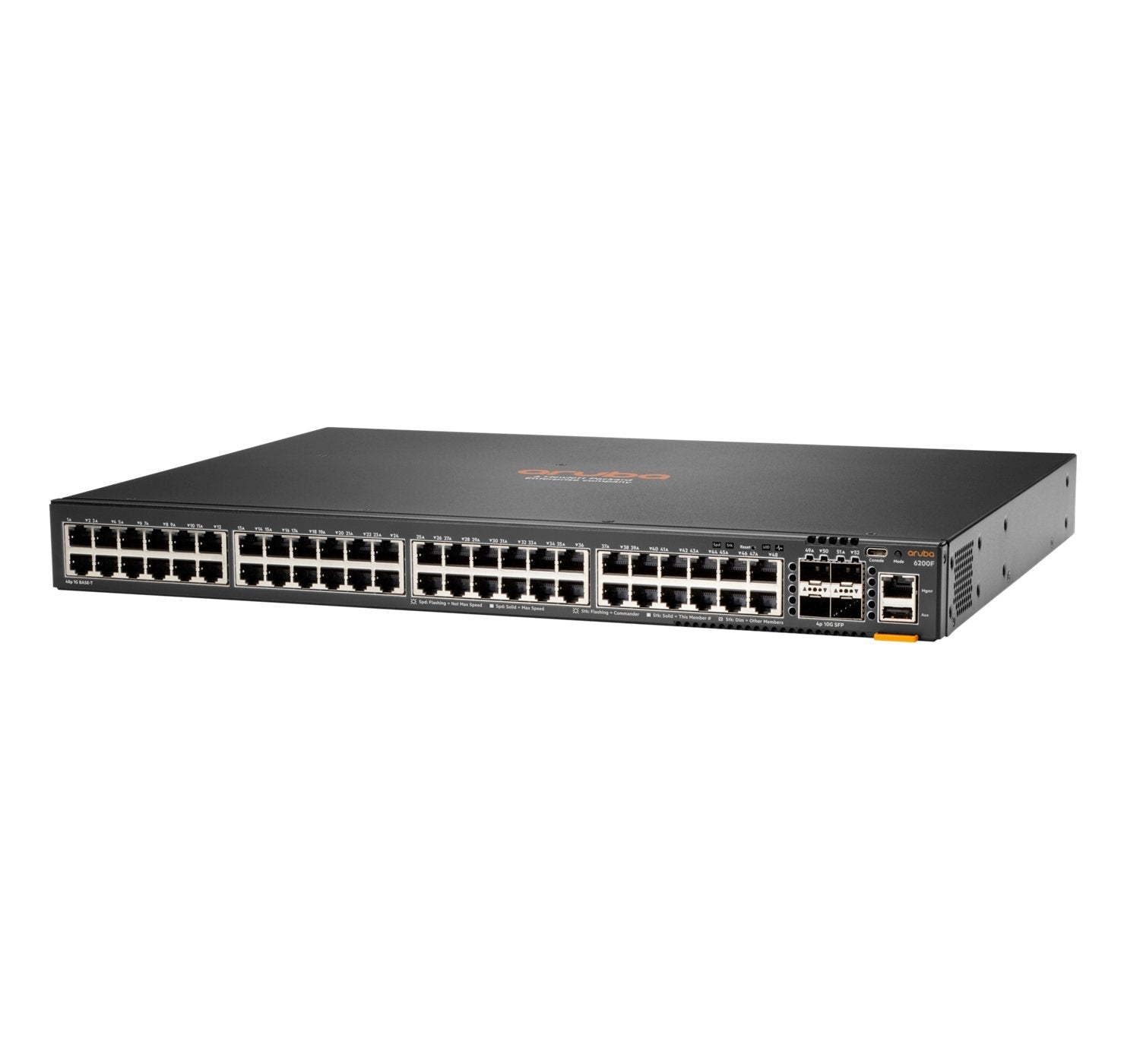 Hpe Aruba Networking Cx 6200f 48g 4sfp+ Switch Conmutador L3 Gestionado 48 X 10/100/1000 + 4 X 100/1000/10g Sfp+ Flujo De Aire De Delante Hacia El Lado Montaje En Rack