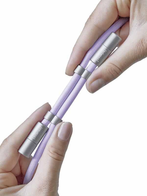 EAN 4034303037162 - Intenso Handykette als Lade- + Datenkabel USB-C bis 1,65m lila cable USB USB C Púrpura imagen 7