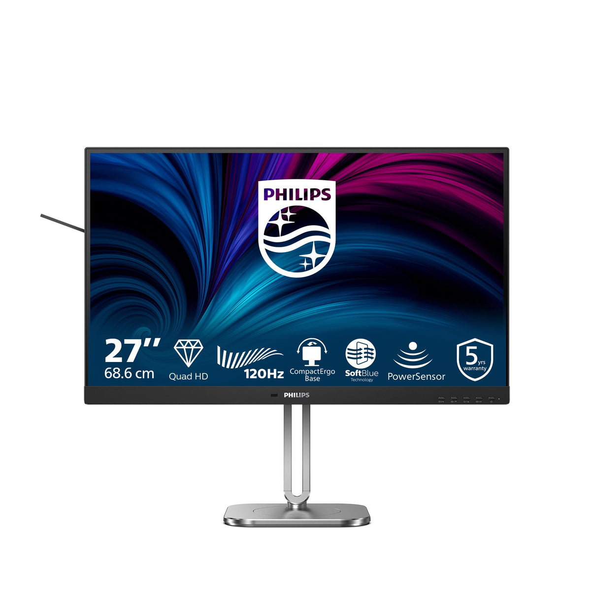 EAN 8721038003734 - Philips 4000 series 27B2N4500/00 pantalla para PC 68,6 cm (27") 2560 x 1440 Pixeles Quad HD LCD Gris imagen 3