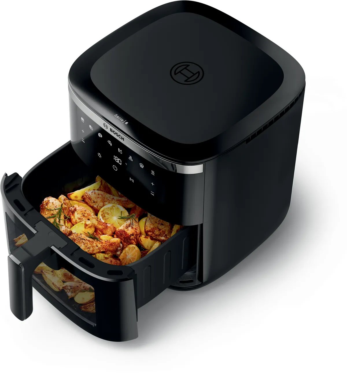 Bosch Serie 6 Mafs2671b Freidora Sencillo 7,2 L Independiente 1800 W Freidora De Aire Caliente Negro