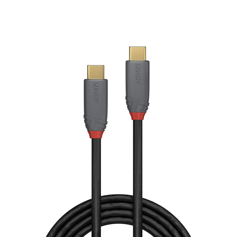 Lindy Usb 3.1 Cable Typ C/C 5a Pd Anthra Line M/M 0.5m