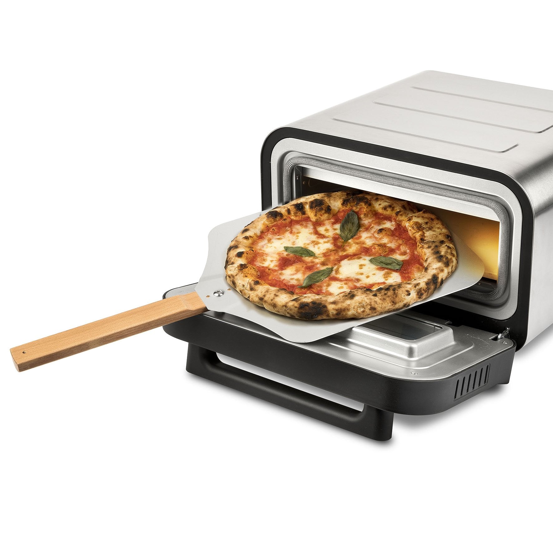 EAN 8055176403041 - G3 Ferrari Pizza Pro 2 minuti fabricante de pizza y hornos 1 Pizza(s) 1850 W Negro, Plata imagen 8