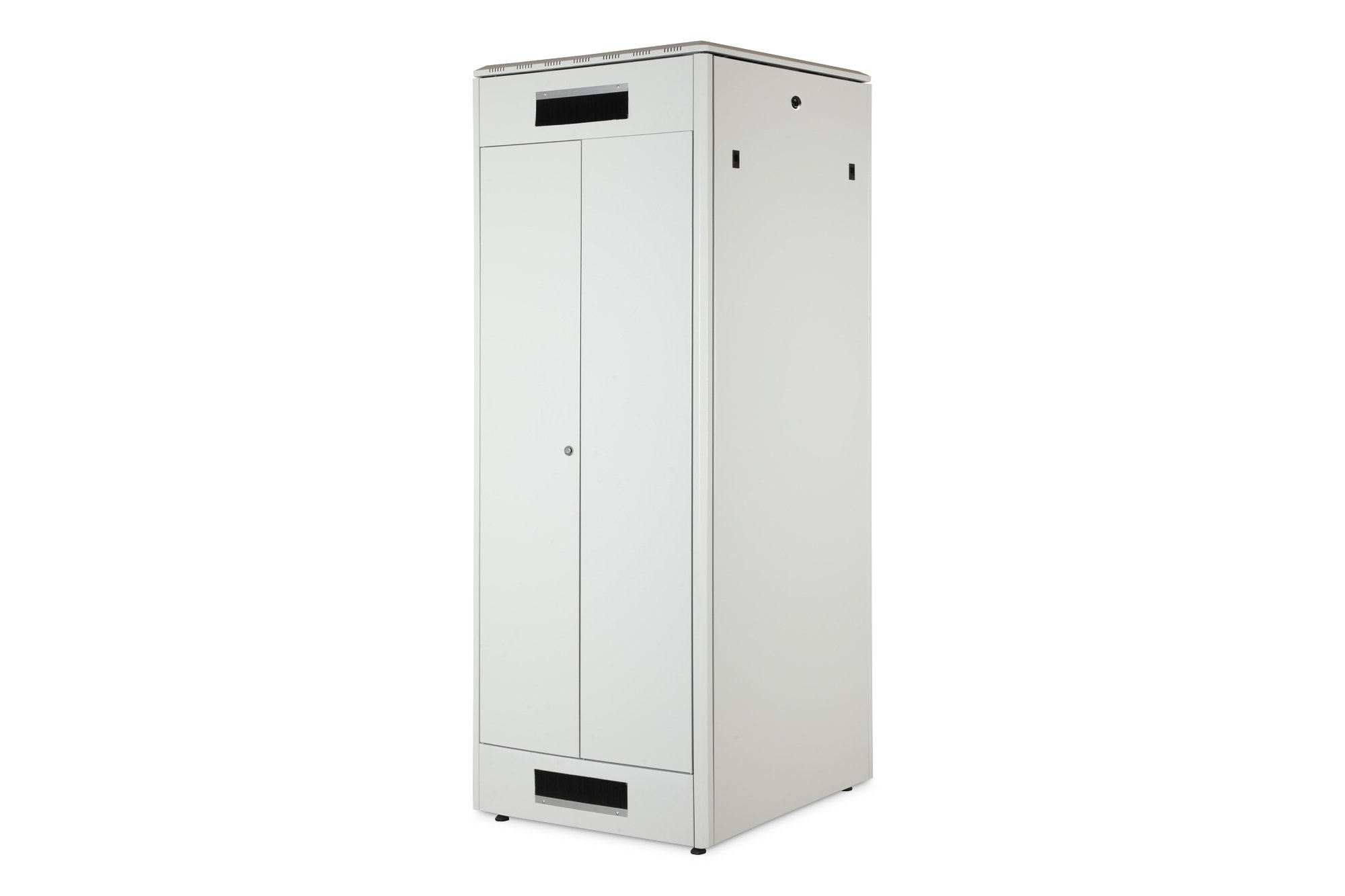 Armario De Red De 42ua Unique, 2053x800x800 Mm Puerta Frontal Acristalada Dos Hojas, Gris