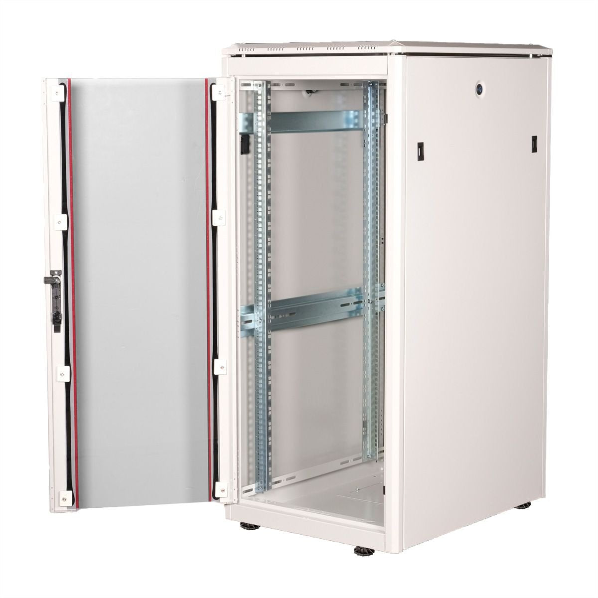 Roline 19-Zoll Netzwerkschrank Pro 26 He, 600x800 Bxt Glastr Grau